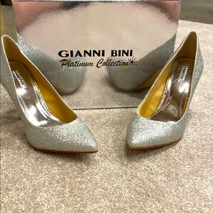 Gianni Bini  Platinum Collection Silver Stiletto Heels